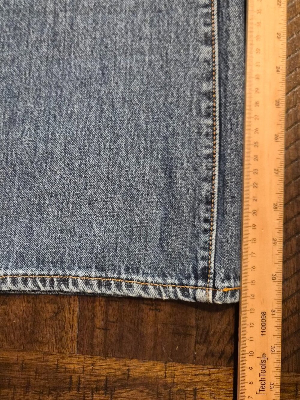 Levis Womens 94 Baggy Bootcut Jeans Size 25 x 31 Blue Denim Mid Rise NWT G551 - Picture 12 of 14